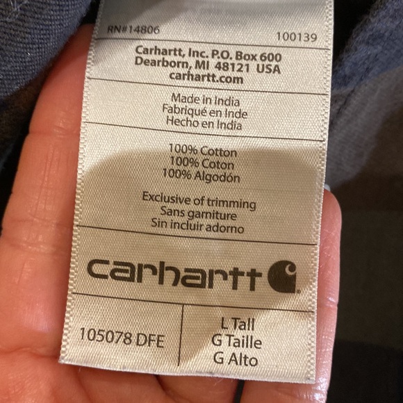 Carhartt Plaid Long Sleeve Shirt - Picture 6 of 7